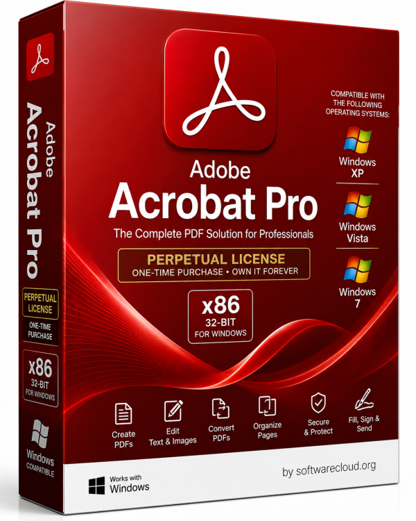 Adobe Acrobat Pro, X86, Win 7,XP,Vista