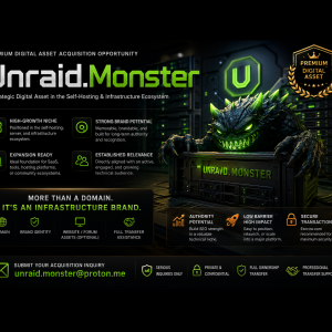 Unraid.Monster – Premium Digital Asset & Community Domain for Acquisition